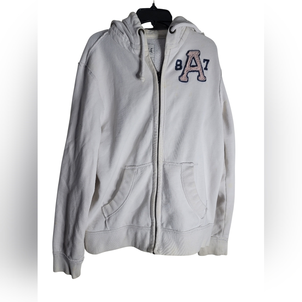 Y2K Areopostale Mens M Muscle Heavyweight Full Zip Sweatshirt Preowned